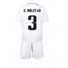 Real Madrid Eder Militao #3 Hjemmedraktsett Barn 2022-23 Kortermet (+ korte bukser)